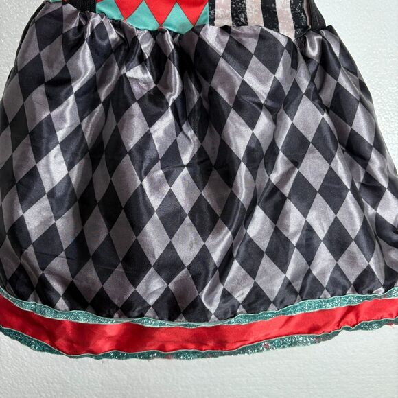 Spirit Halloween Carnival Cuties Clown Toddler Costume Dress 3T-4T Black Red - Picture 9 of 10